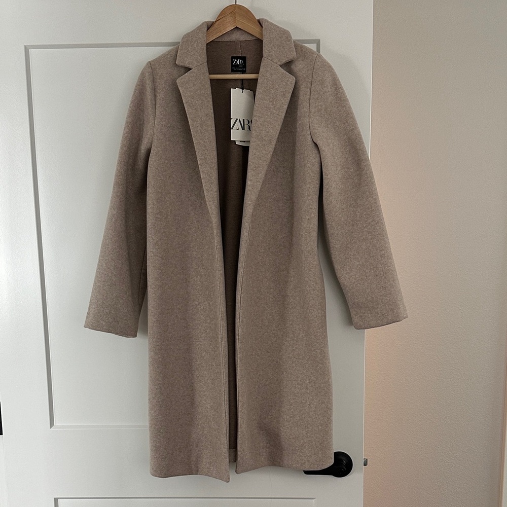 Zara Tan Long Coat